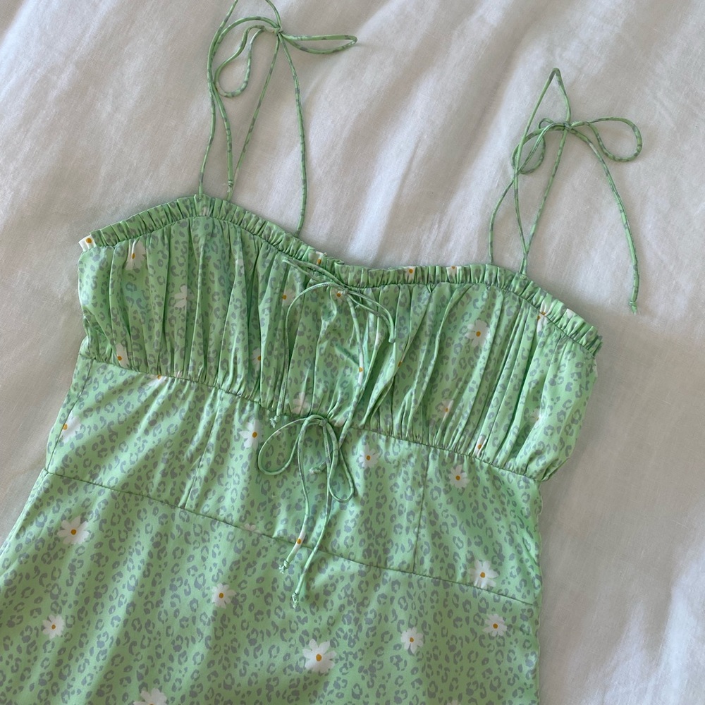 For Love and Lemons Robin Leopard Midi Dress